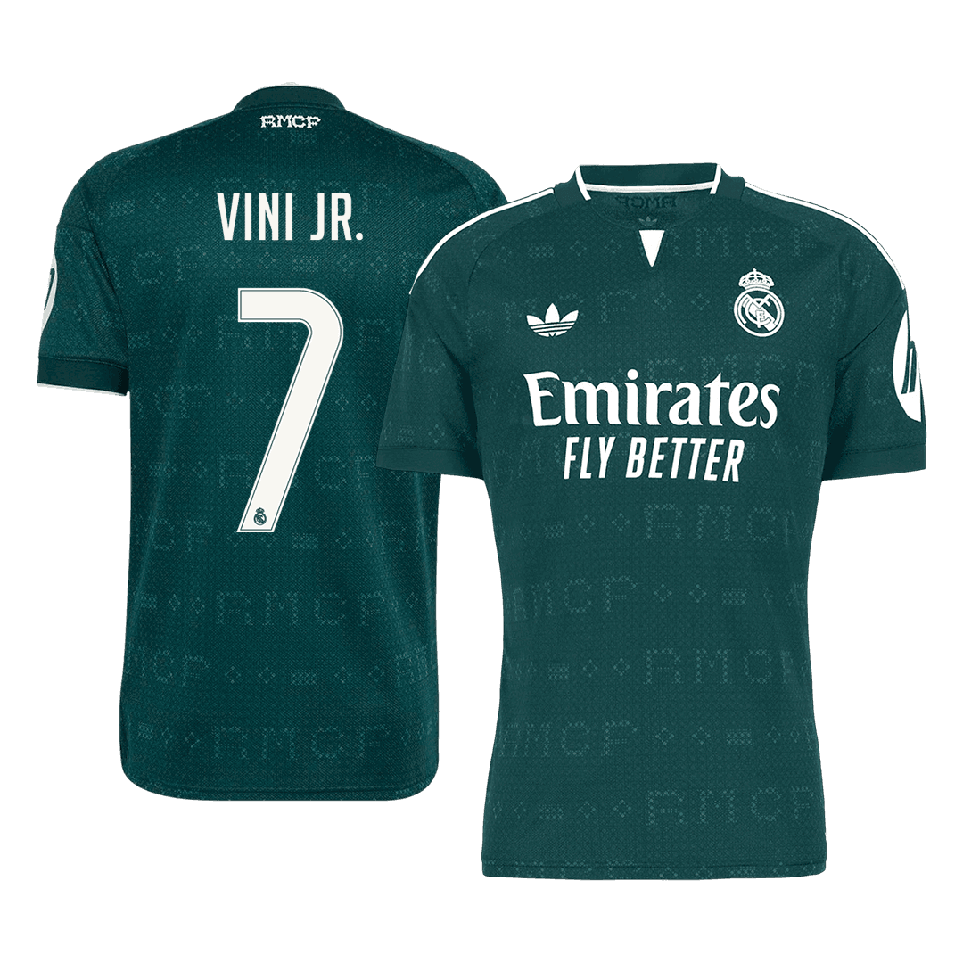 Maglia Replica Real Madrid Trasferta VINI JR. #7 Uomo 2026/27