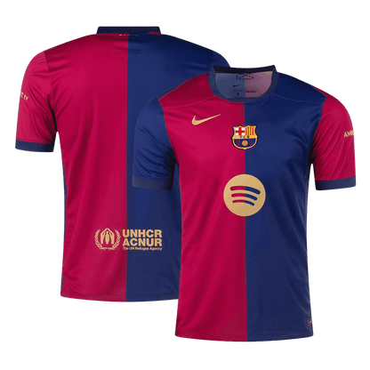 Maglia Replica Barcelona Casa Uomo 2024/25 - Spotify Logo Without Text