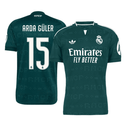 Maglia Replica Real Madrid Trasferta ARDA GÜLER #15 Uomo 2026/27