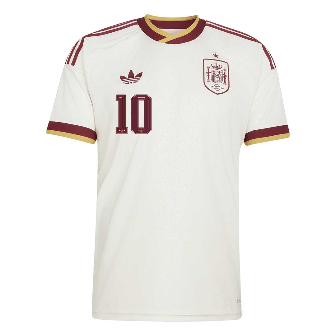 Maglia Replica Spagna Trasferta OLMO #10 Uomo Mondiali 2026
