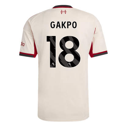 Maglia Replica Liverpool Trasferta GAKPO #18 Uomo 2025/26