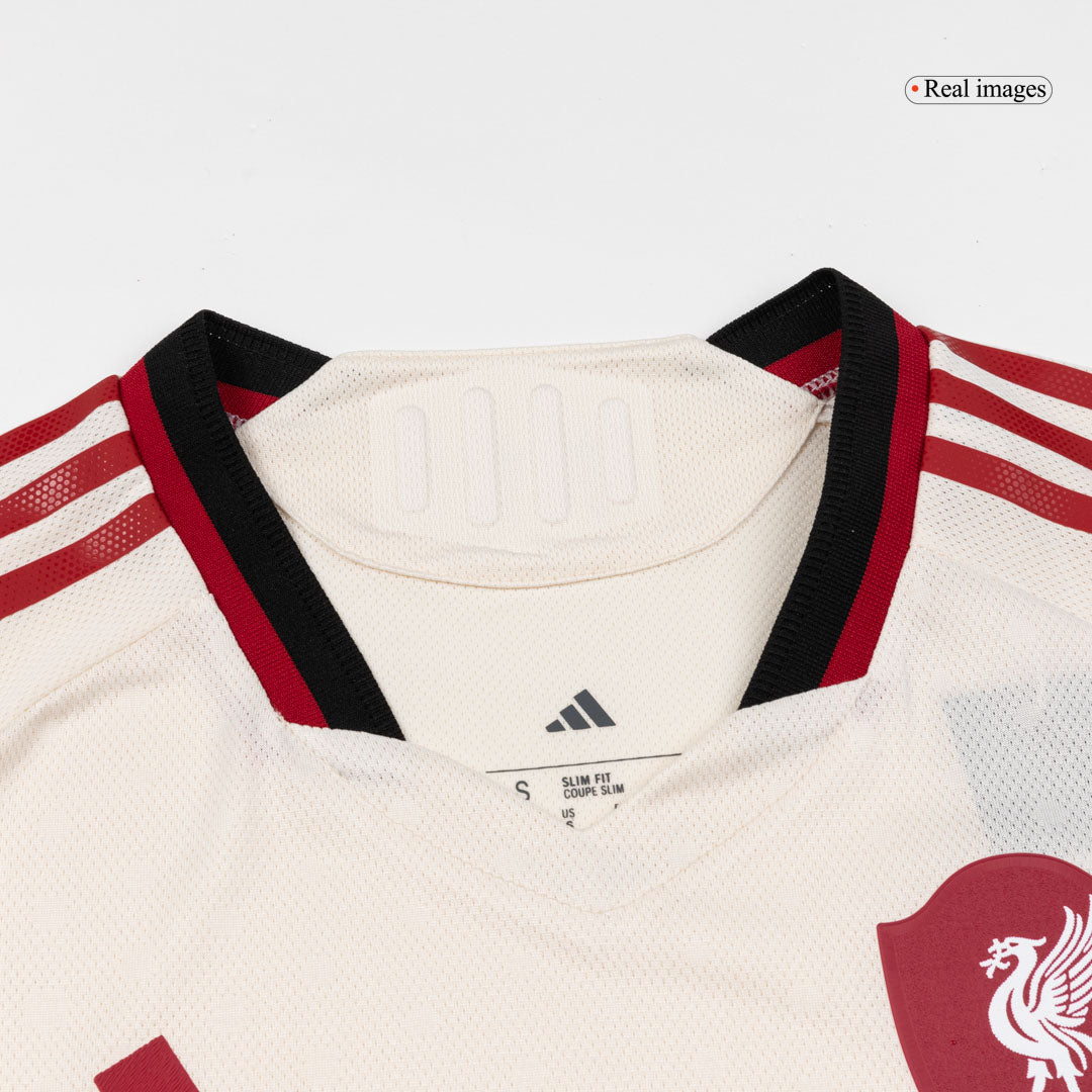 Maglia Gara Liverpool Trasferta SZOBOSZLAI #8 Uomo 2025/26