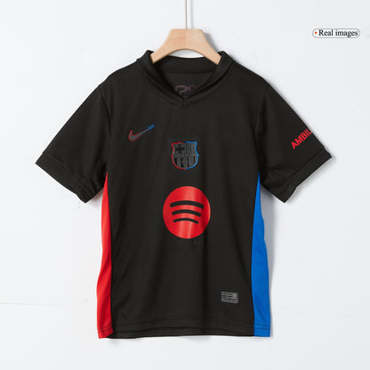Completo Bambino Barcelona Trasferta 2024/25 Spotify Logo Without Text - 2 Pezzi