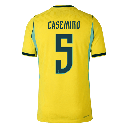 Maglia Gara Brasile Casa CASEMIRO #5 Uomo Mondiali 2026