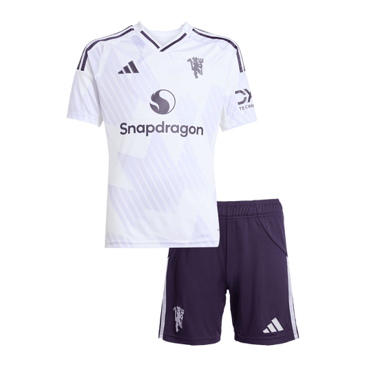 Completo Bambino Manchester United Trasferta 2025/26 - 2 Pezzi