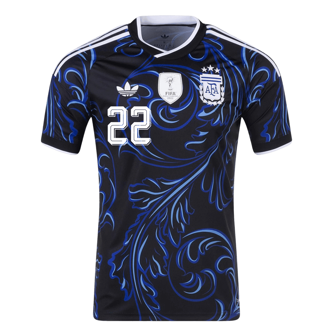 Maglia Replica Argentina Trasferta L. MARTÍNEZ #22 Uomo Mondiali 2026