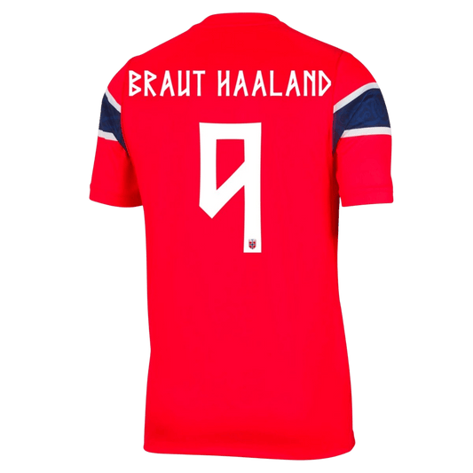 Maglia Replica Norvegia Casa BRAUT HAALAND #9 Uomo Mondiali 2026
