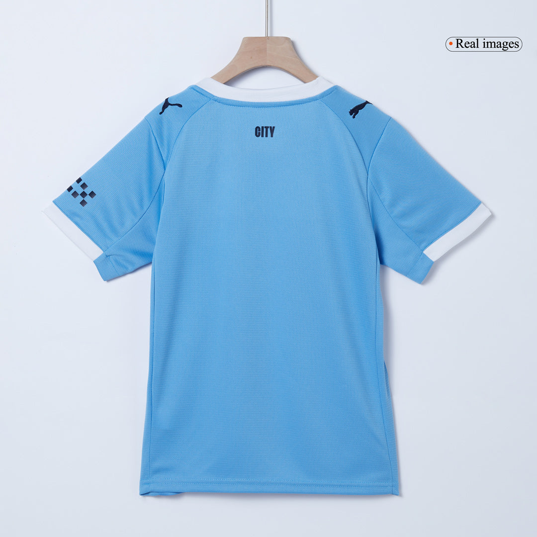 Kit Completo Bambino Manchester City Casa 2025/26 - 3 Pezzi