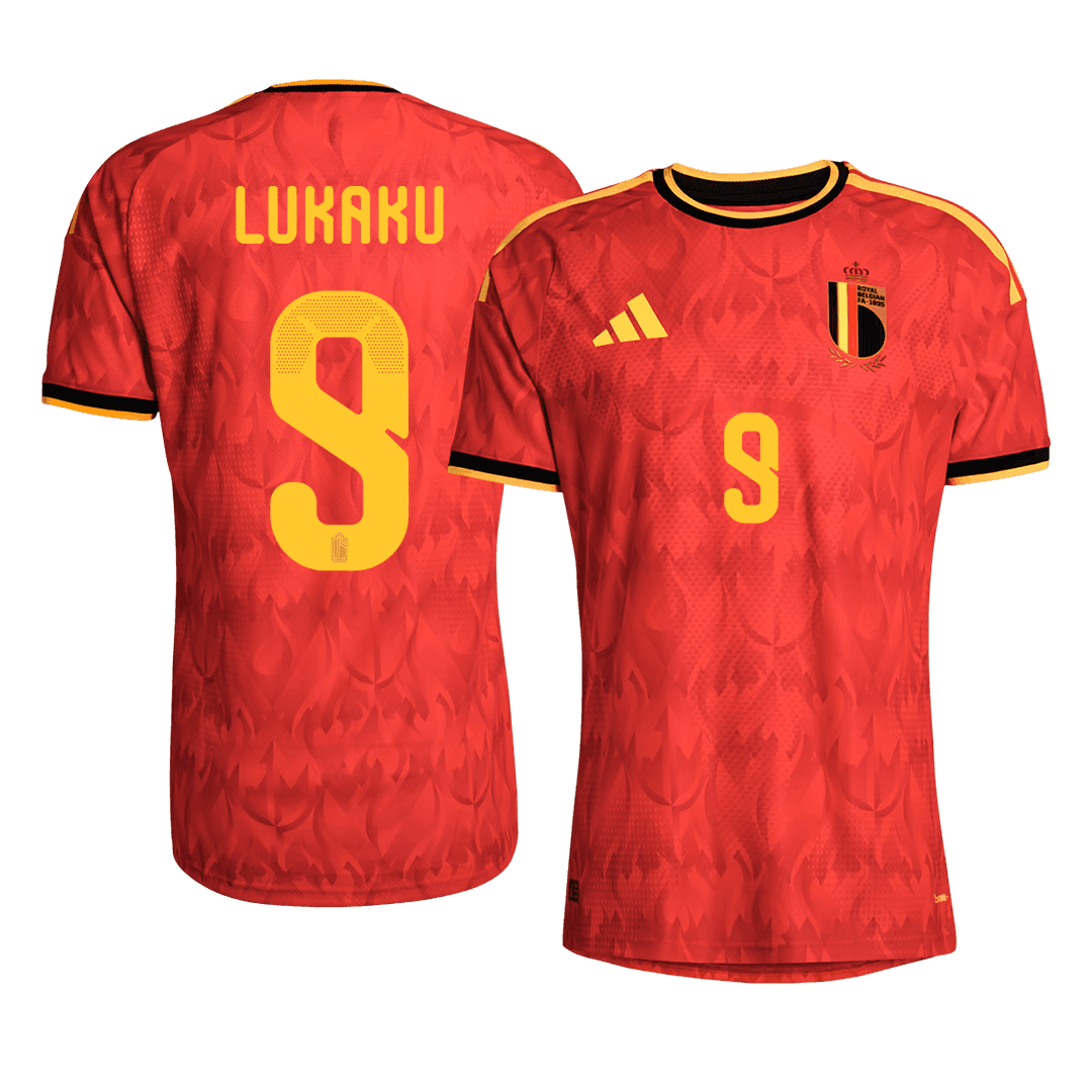 Maglia Gara Belgio Casa LUKAKU #9 Uomo Mondiali 2026