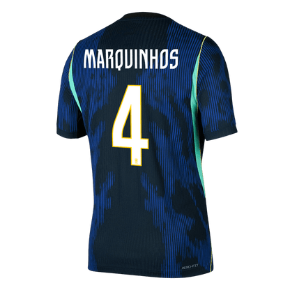 Maglia Gara Brasile Trasferta MARQUINHOS #4 Uomo Mondiali 2026