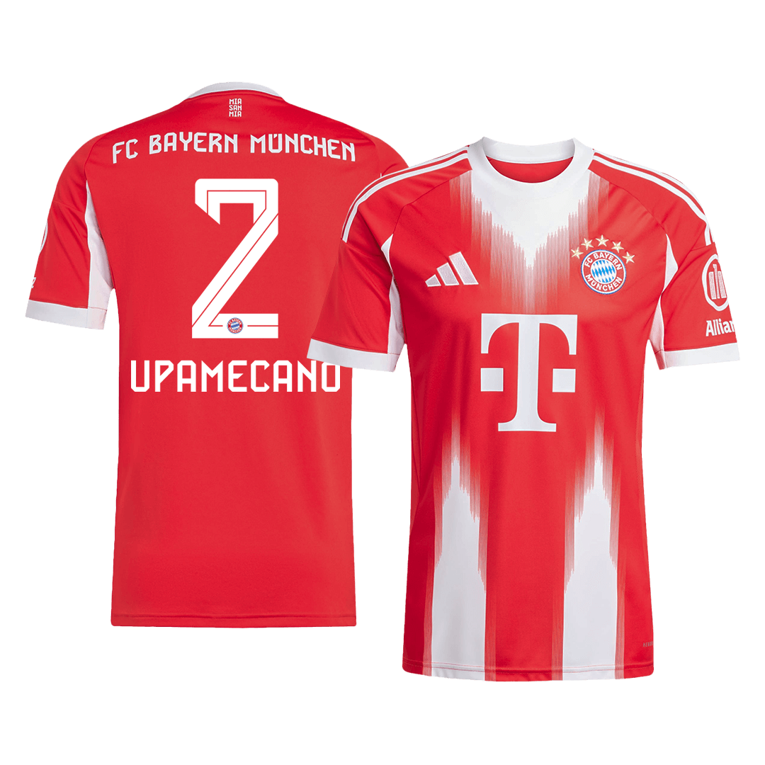 Maglia Replica Bayern Munich Casa UPAMECANO #2 Uomo 2025/26