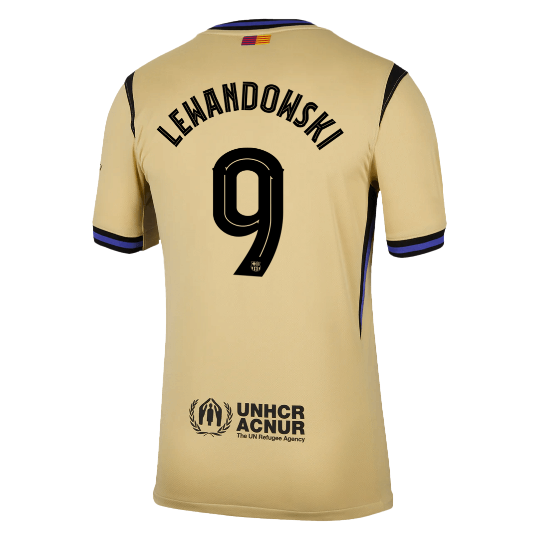 Maglia Replica Barcelona Trasferta LEWANDOWSKI #9 Uomo 2025/26 - UCL