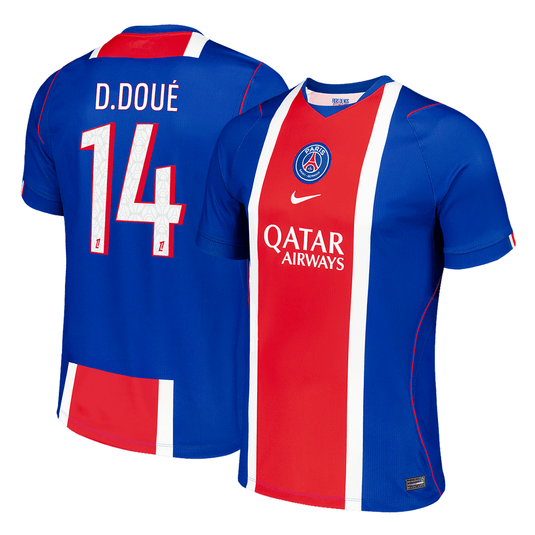 Maglia Replica PSG Casa D.DOUÉ #14 Uomo 2026/27