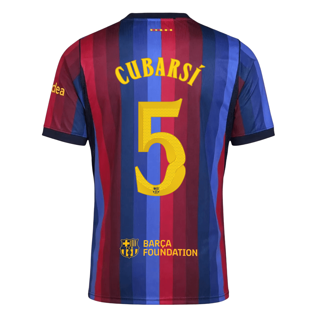 Maglia Replica Barcelona Casa CUBARSÍ #5 Uomo 2026/27