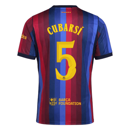 Maglia Replica Barcelona Casa CUBARSÍ #5 Uomo 2026/27