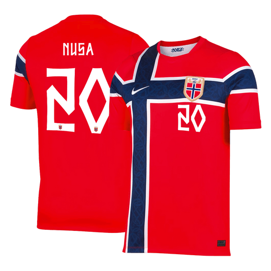 Maglia Replica Norvegia Casa NUSA #20 Uomo Mondiali 2026