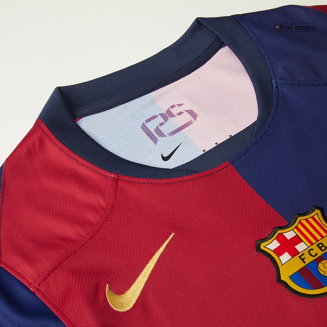 Maglia Replica Barcelona Casa Uomo Spotify Logo Without Text 2024/25 - 125¡ã Anniversario