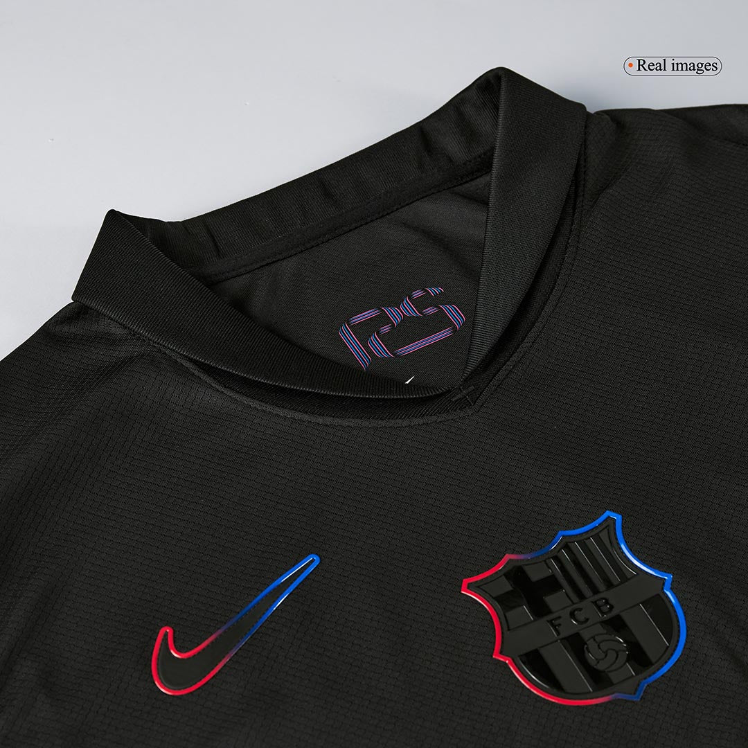 Maglia Replica Barcelona Trasferta LAMINE YAMAL #19 Uomo 2024/25 - Spotify Logo Without Text