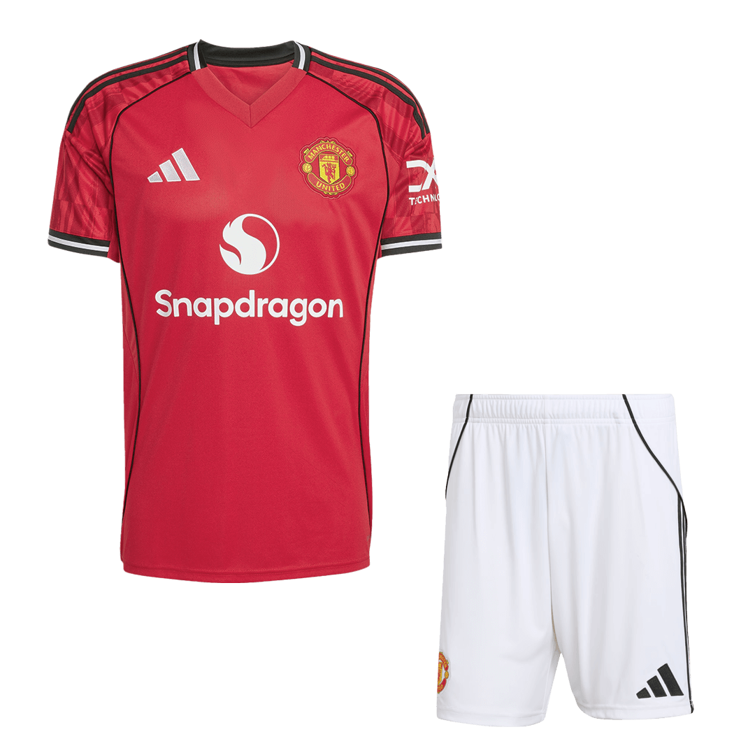 Completo Base Manchester United Casa Uomo 2025/26 - 2 Pezzi