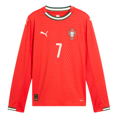 Maglia Replica Portugal Casa RONALDO #7 Uomo 2025 - Manica Lunga