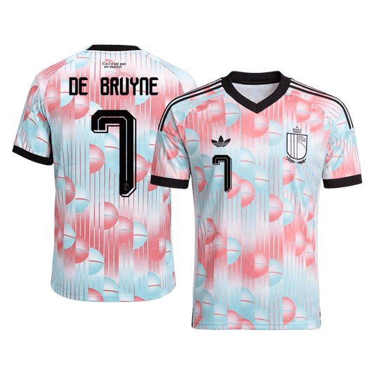 Maglia Replica Belgio Trasferta DE BRUYNE #7 Uomo Mondiali 2026
