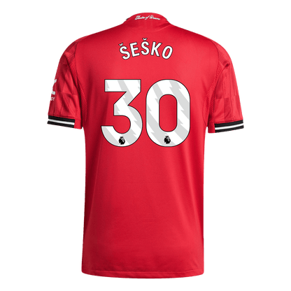 Maglia Gara Manchester United Casa ŠEŠKO #30 Uomo 2025/26
