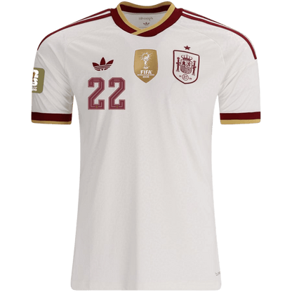 Maglia Replica Spagna Trasferta CUBARSÍ #22 Uomo Mondiali 2026 Champion Edition