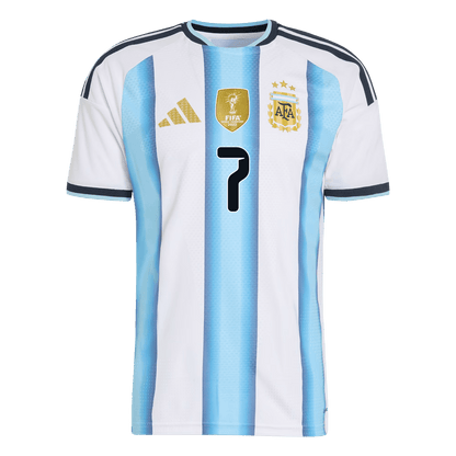 Maglia Gara Argentina Casa DE PAUL #7 Uomo Mondiali 2026