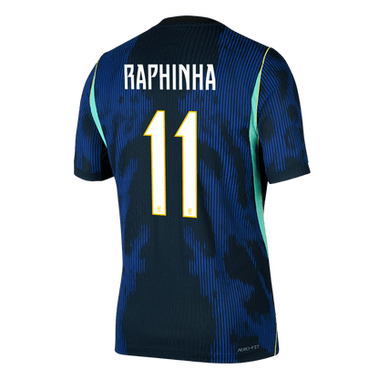 Maglia Gara Brasile Trasferta RAPHINHA #11 Uomo Mondiali 2026