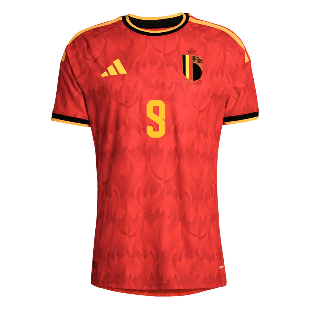 Maglia Gara Belgio Casa LUKAKU #9 Uomo Mondiali 2026