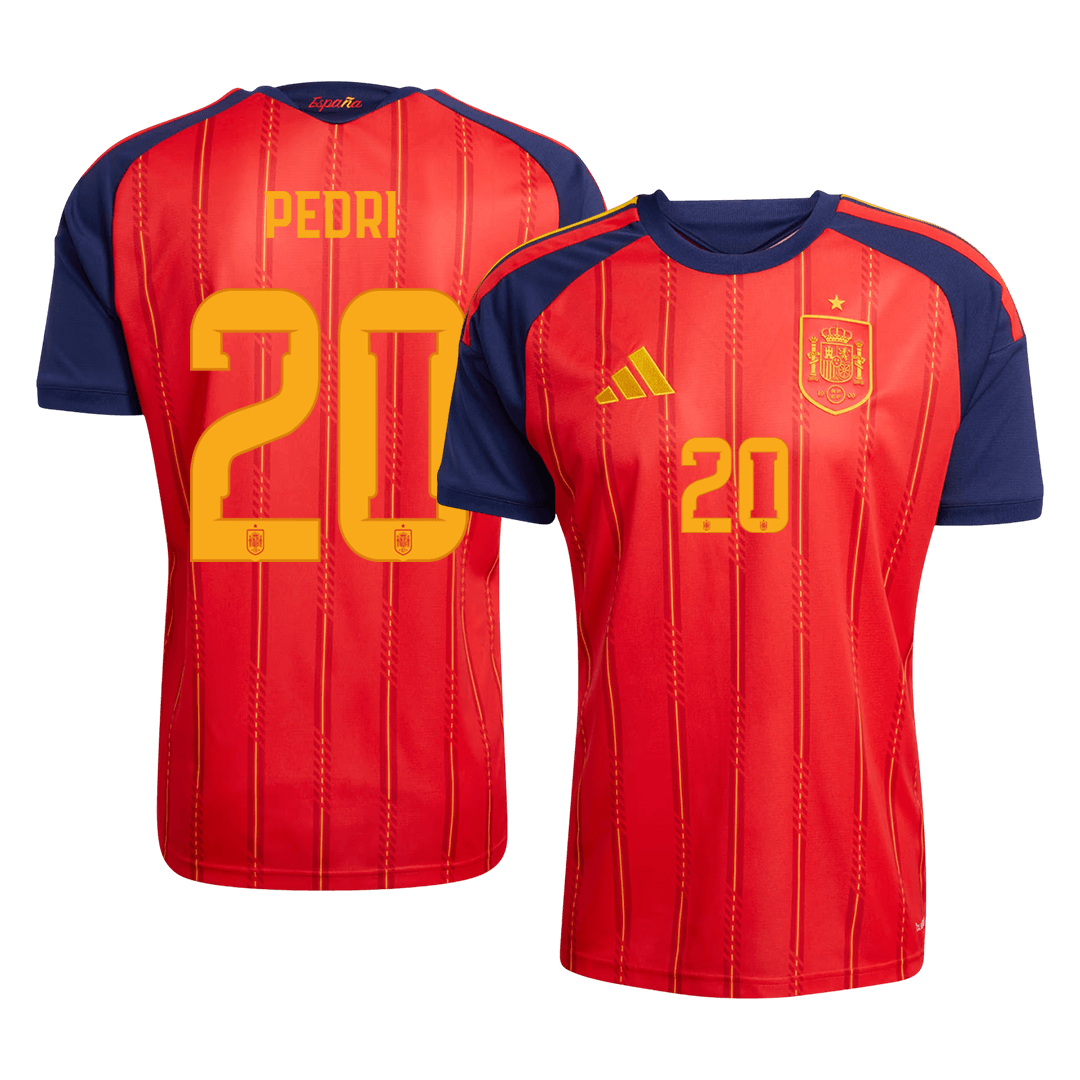 Maglia Replica Spagna Casa PEDRI #20 Uomo Mondiali 2026