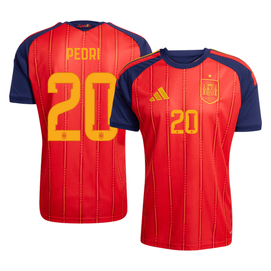 Maglia Replica Spagna Casa PEDRI #20 Uomo Mondiali 2026