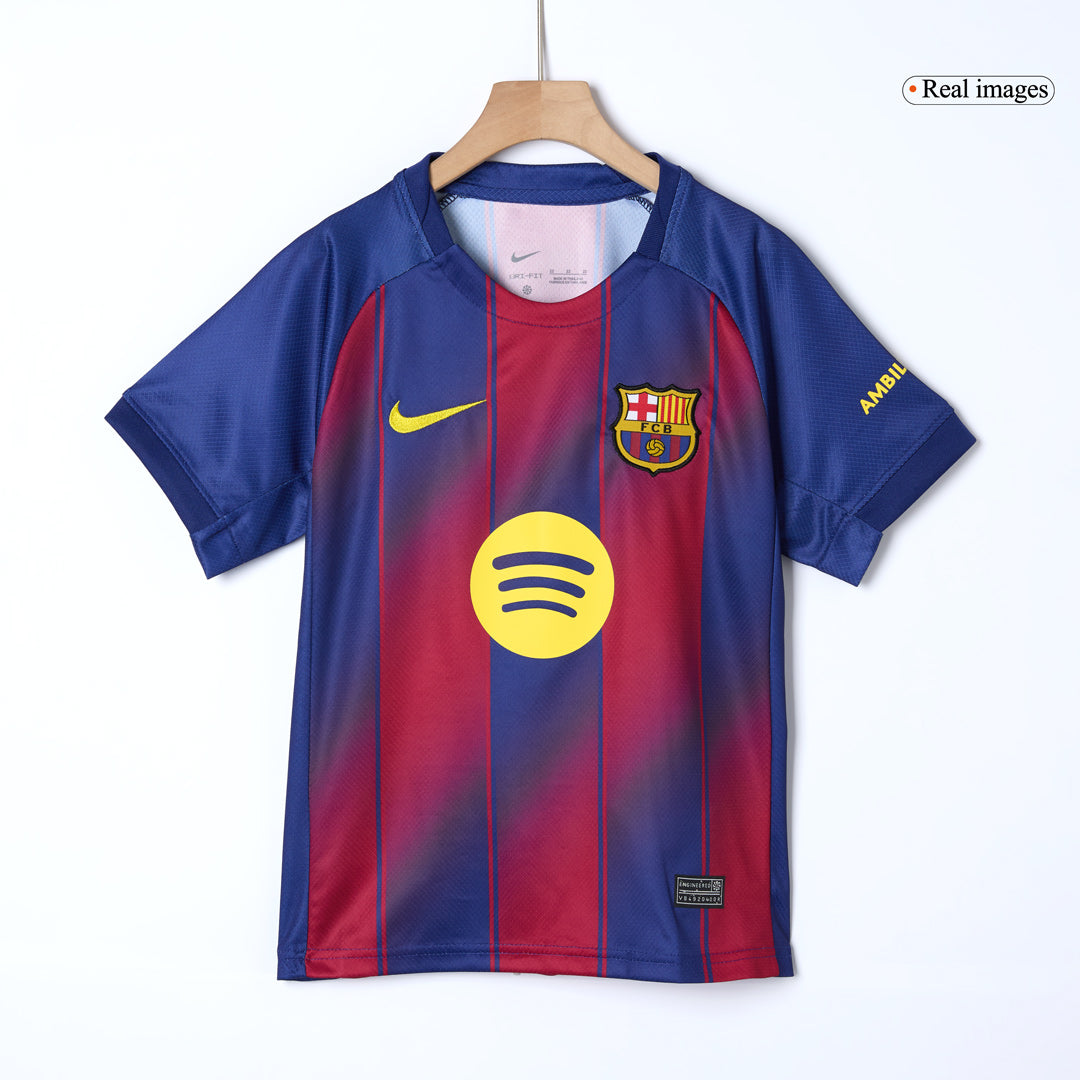 Kit Completo Bambino Barcelona Casa 2025/26 - 3 Pezzi