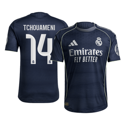 Maglia Gara Real Madrid Trasferta TCHOUAMENI #14 Uomo 2025/26