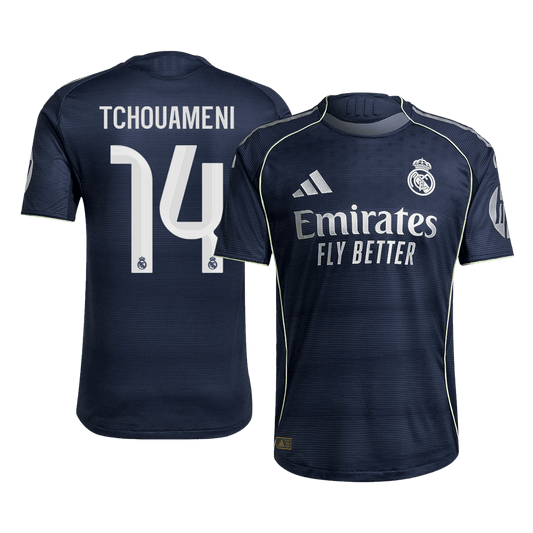 Maglia Gara Real Madrid Trasferta TCHOUAMENI #14 Uomo 2025/26