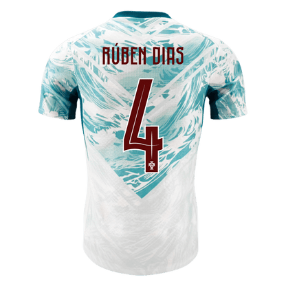 Maglia Gara Portogallo Trasferta RÚBEN DIAS #4 Uomo Mondiali 2026