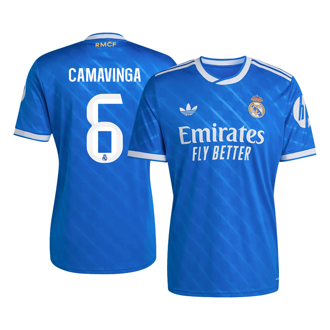 Maglia Replica Real Madrid Terza CAMAVINGA #6 Uomo 2025/26