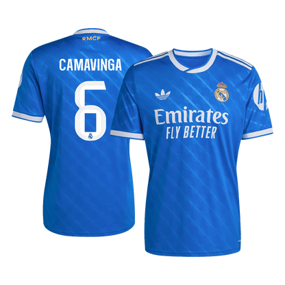 Maglia Replica Real Madrid Terza CAMAVINGA #6 Uomo 2025/26