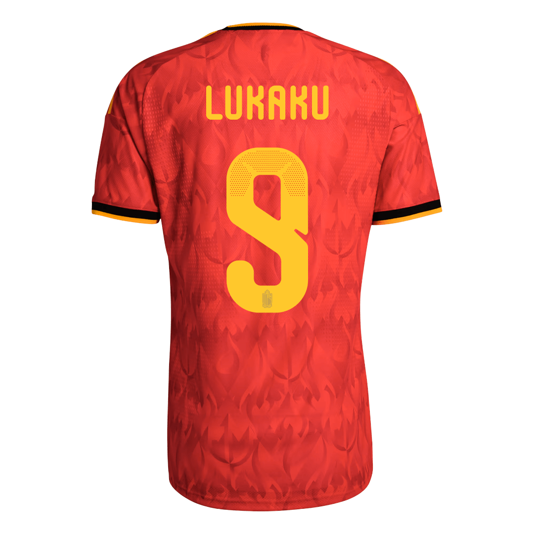 Maglia Gara Belgio Casa LUKAKU #9 Uomo Mondiali 2026