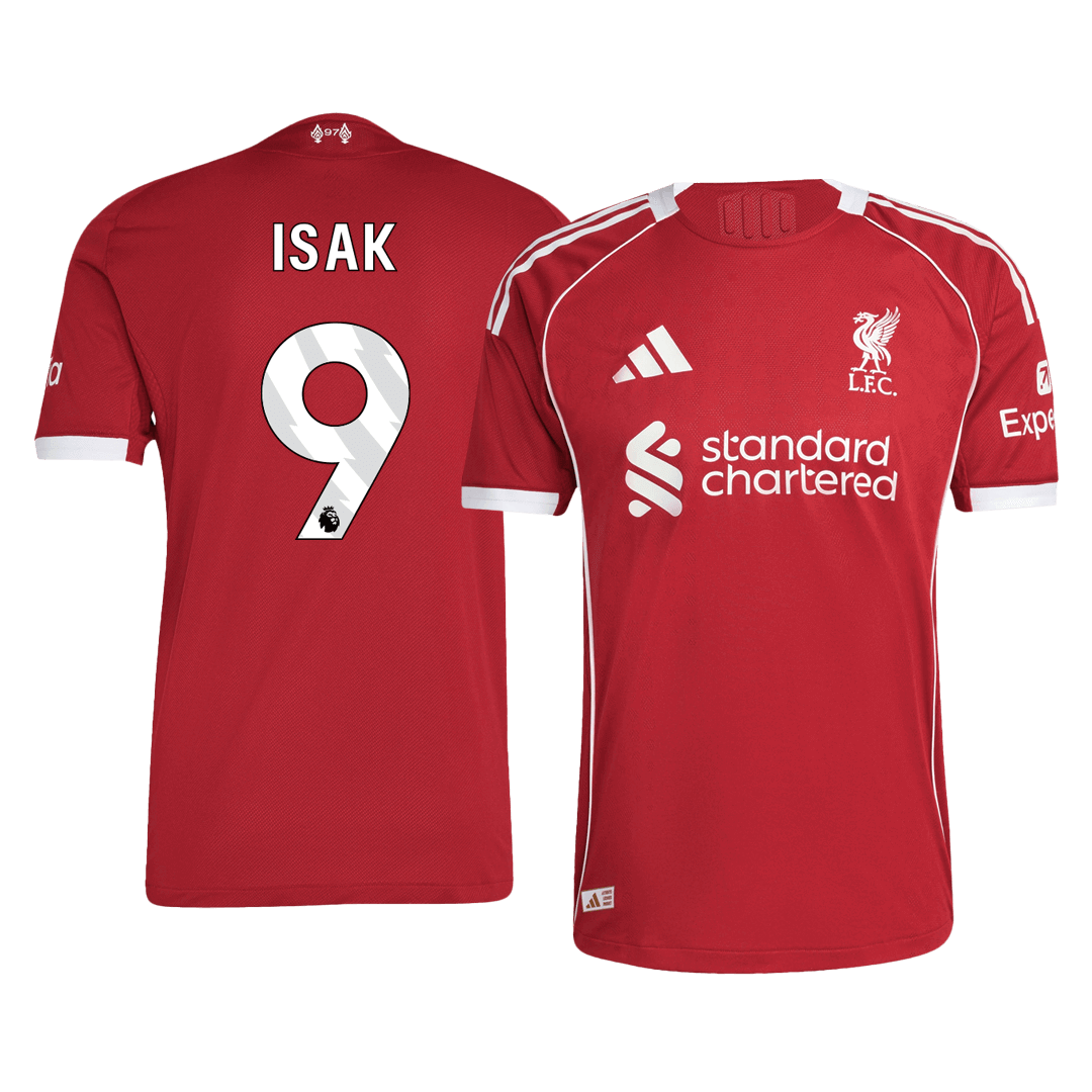 Maglia Gara Liverpool Casa ISAK #9 Uomo 2025/26