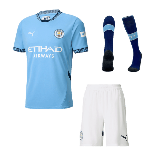 Kit Completo Manchester City Casa Uomo 2024/25 - 3 Pezzi