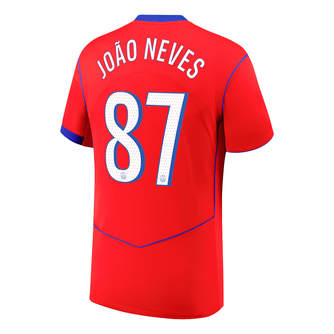 Maglia Replica PSG Terza JOÃO NEVES #87 Uomo 2025/26
