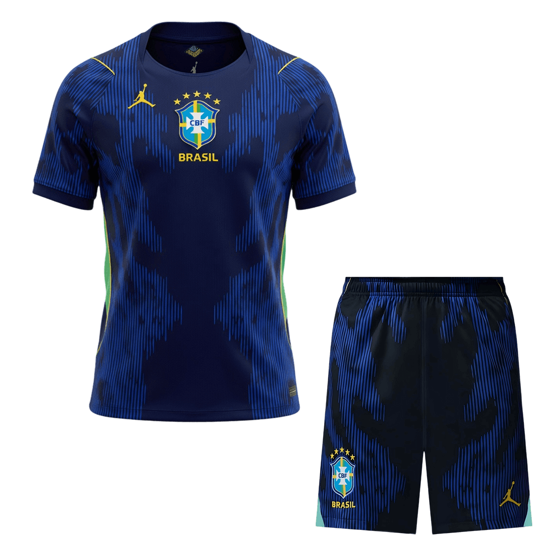 Completo Base Brasile Trasferta Uomo Mondiali 2026 - 2 Pezzi