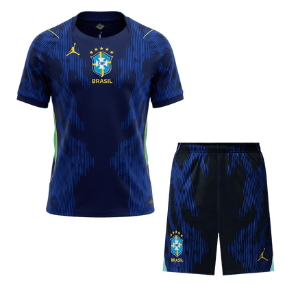 Completo Base Brasile Trasferta Uomo Mondiali 2026 - 2 Pezzi