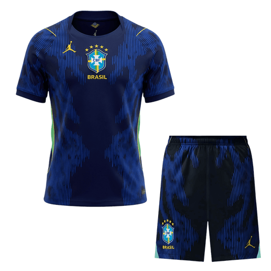 Completo Base Brasile Trasferta Uomo Mondiali 2026 - 2 Pezzi