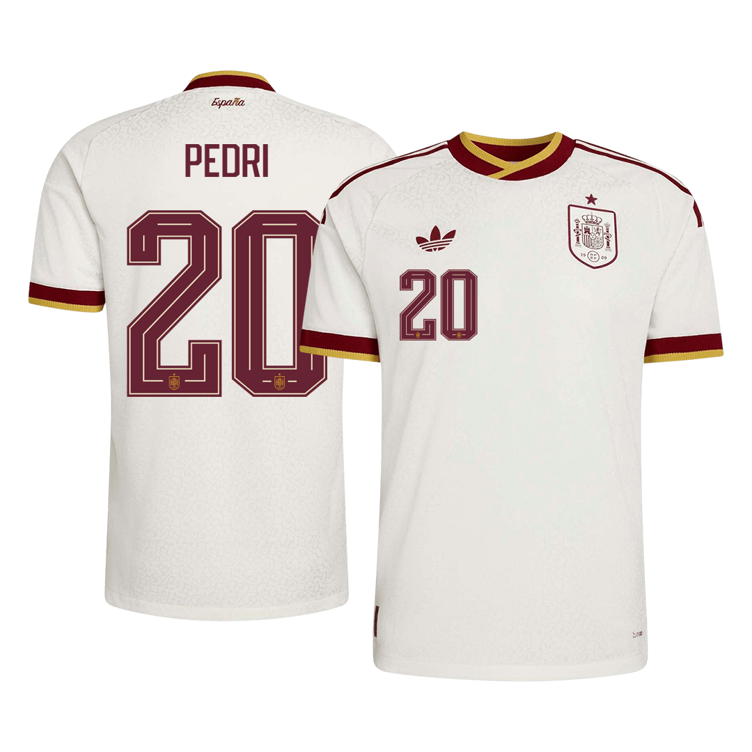 Maglia Gara Spagna Trasferta PEDRI #20 Uomo Mondiali 2026