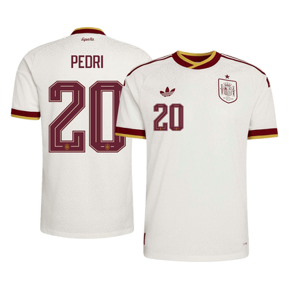 Maglia Gara Spagna Trasferta PEDRI #20 Uomo Mondiali 2026