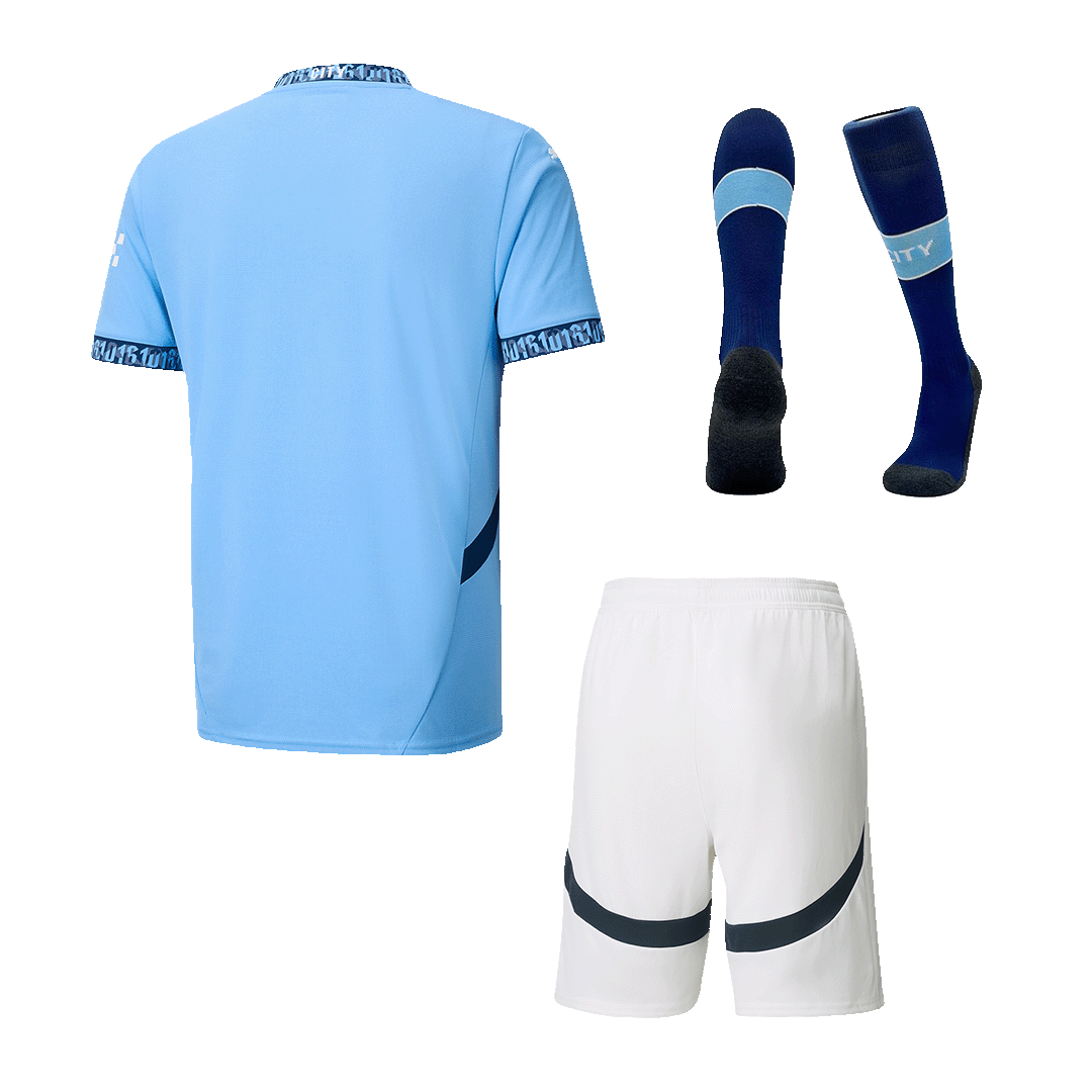 Kit Completo Manchester City Casa Uomo 2024/25 - 3 Pezzi