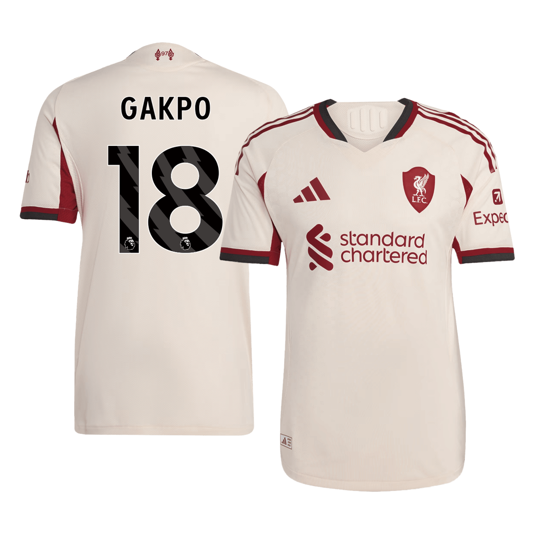 Maglia Gara Liverpool Trasferta GAKPO #18 Uomo 2025/26