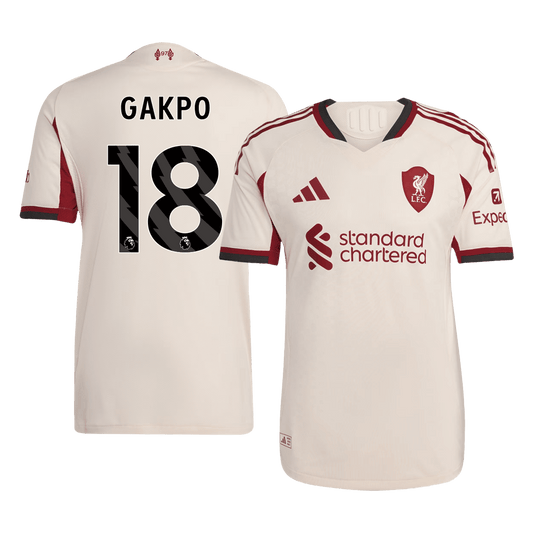 Maglia Gara Liverpool Trasferta GAKPO #18 Uomo 2025/26